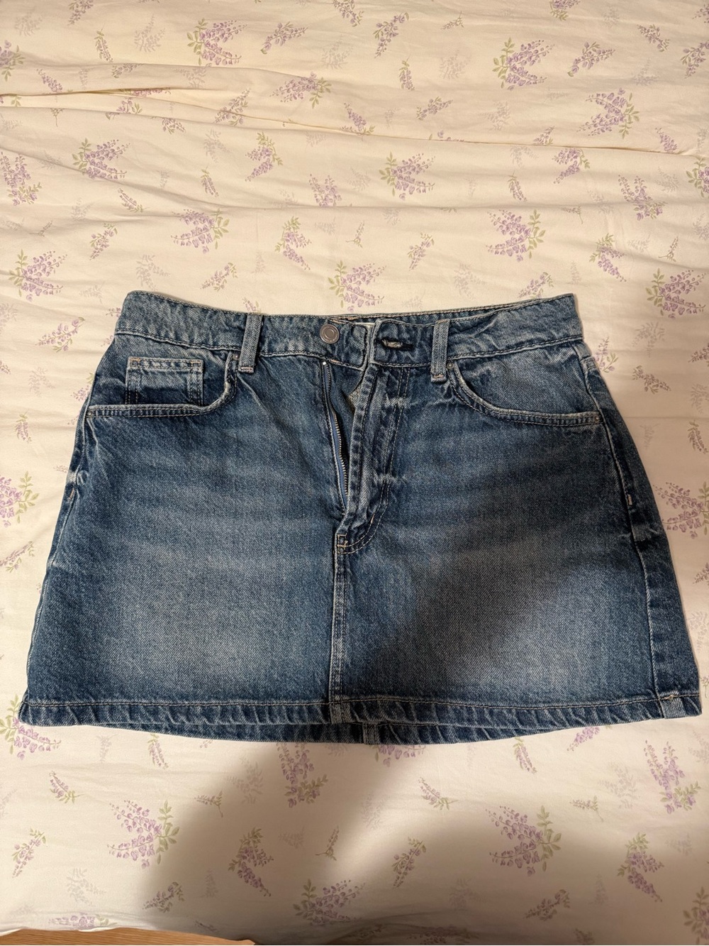 Cotton On Denim Mini Skirt - Blue (Size 28)